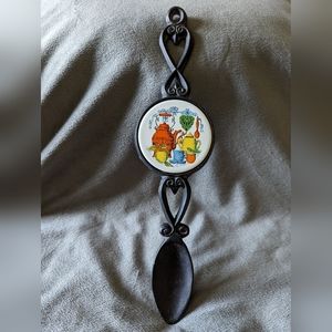 Vintage Price Imports Iron Trivet / Hot Plate...Japan Heavy Spoon Shaped